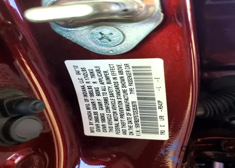 2012 Honda Civic Lx из США, поврежденный, VIN 19XFB2F57CE353978